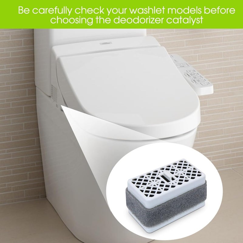 CLLOMAGY Deodorizer Filter for Toto Washlet THU9476 Deodorizer Cartridge Catalyst Replacement for S300 S350E C100 C200 S500E SW2044 K300 SW573 SW2034 SW3056,THU9476 Bidet Toilet Cartridge for Toto Washlet - Image 2